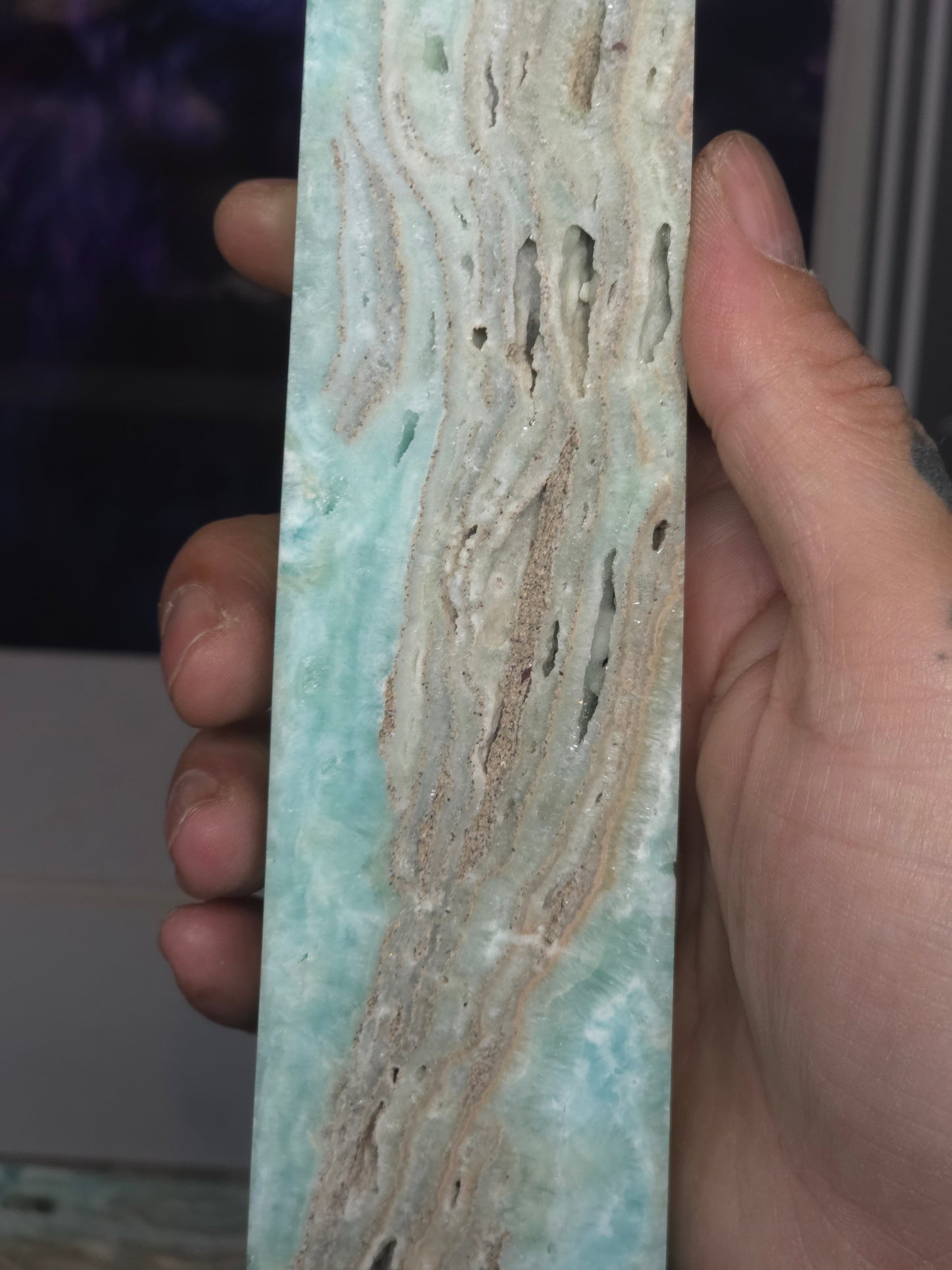 Hemimorphite tower large tall 2 789grams