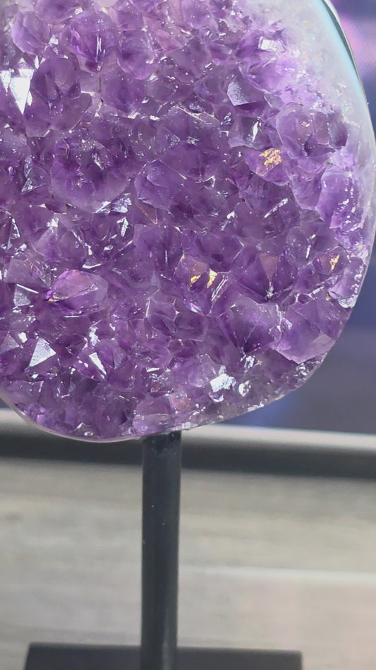 Amethyst Druzy Agate Freeform no 2