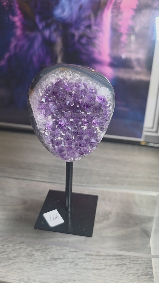 Amethyst Druzy Agate Freeform