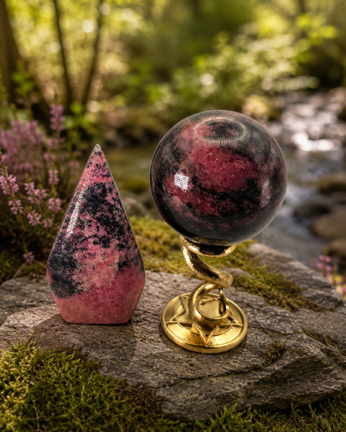 Rhodonite sphere