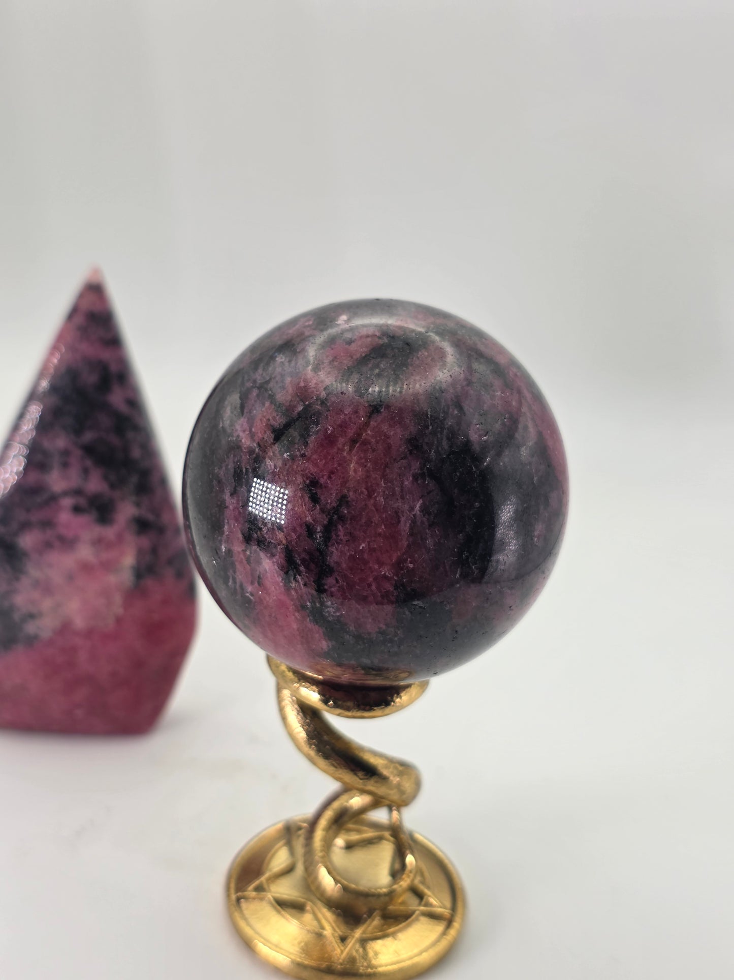 Rhodonite sphere