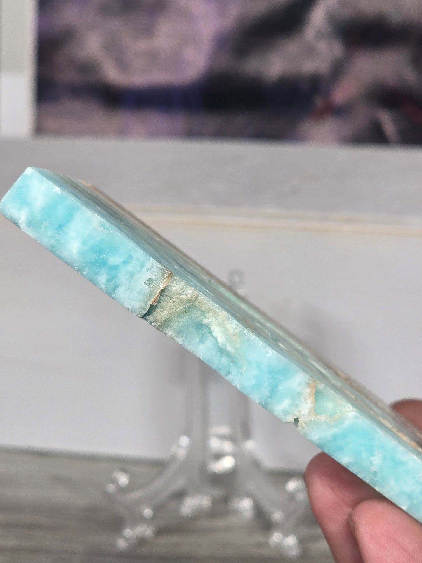 Hemimorphite slab