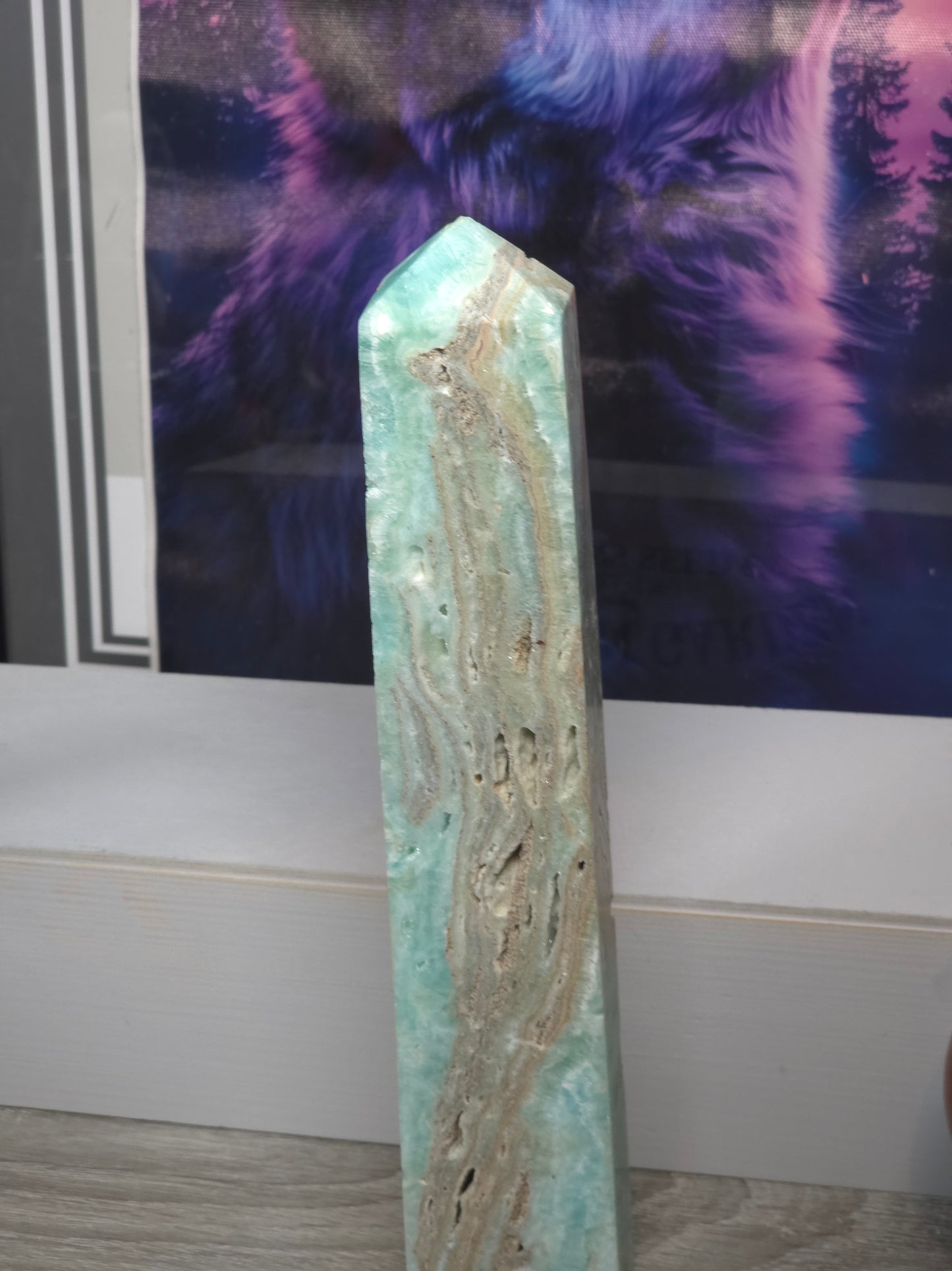 Hemimorphite tower large tall 2 789grams