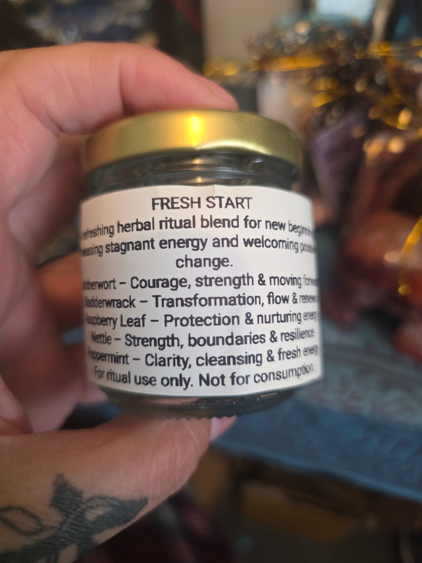 Fresh start herbal jar