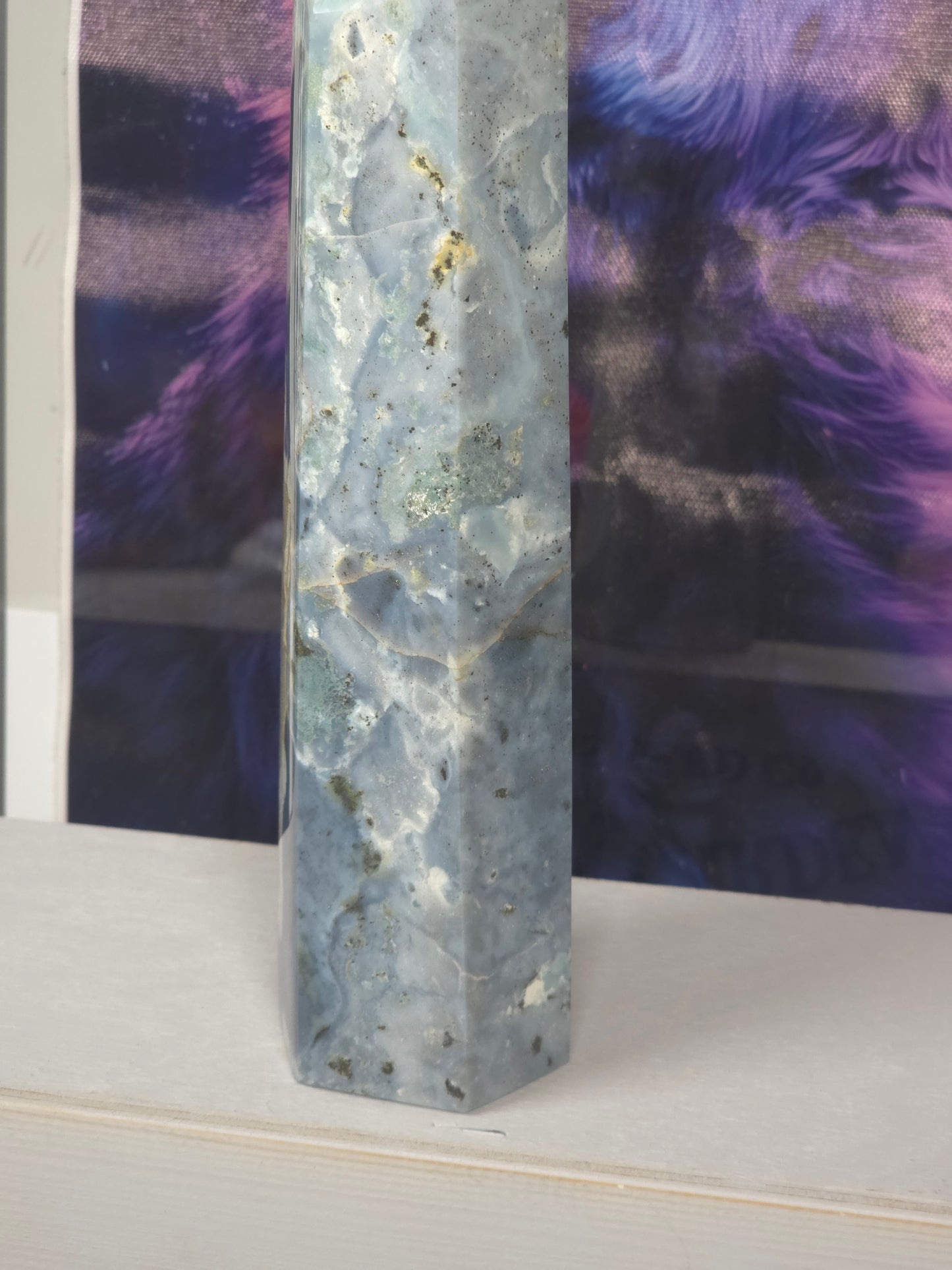 Ocean jasper 537g tower blue rare
