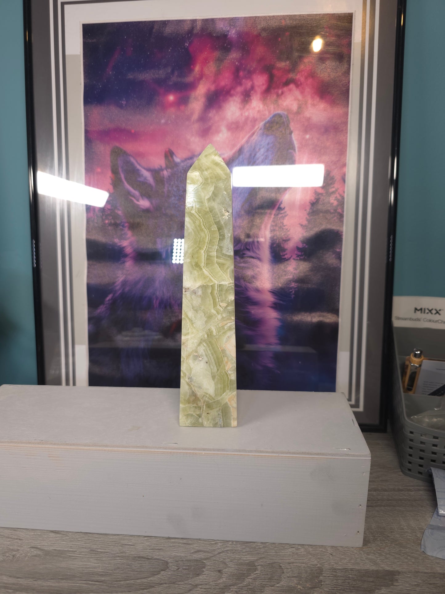 Green maligano jasper Indonesia 21cm tower no 8