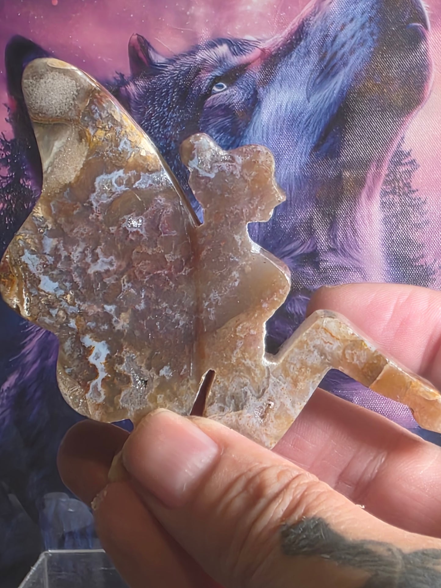 Chalcodony fairy agate Indonesia