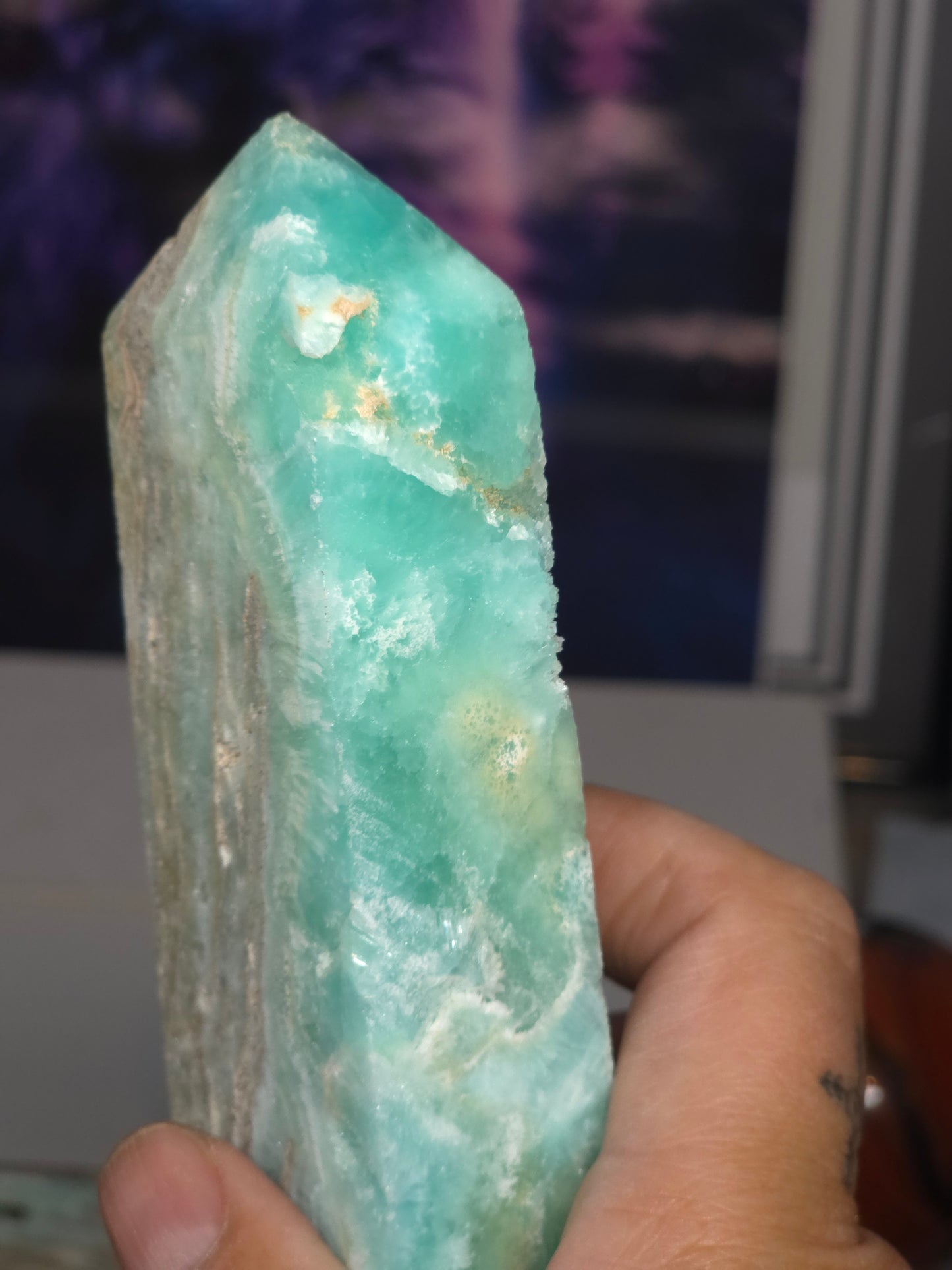 Hemimorphite tower large tall 2 789grams