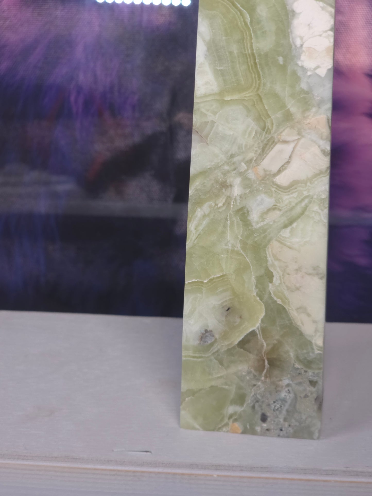 Green maligano jasper 21cm tower no 13