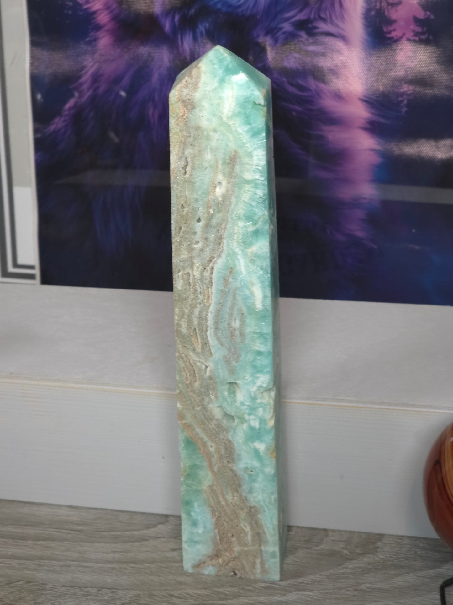 Hemimorphite tower large tall 2 789grams