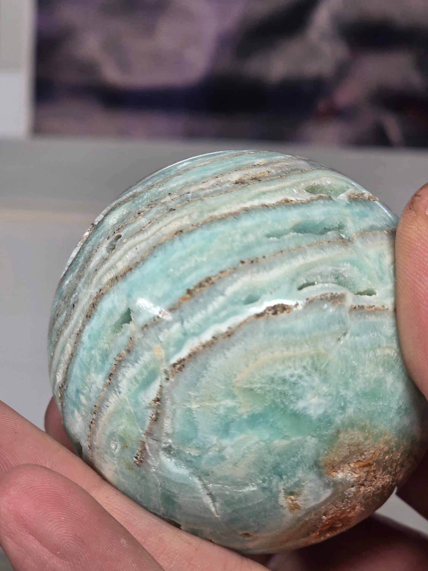 Hemimorphite sphere small