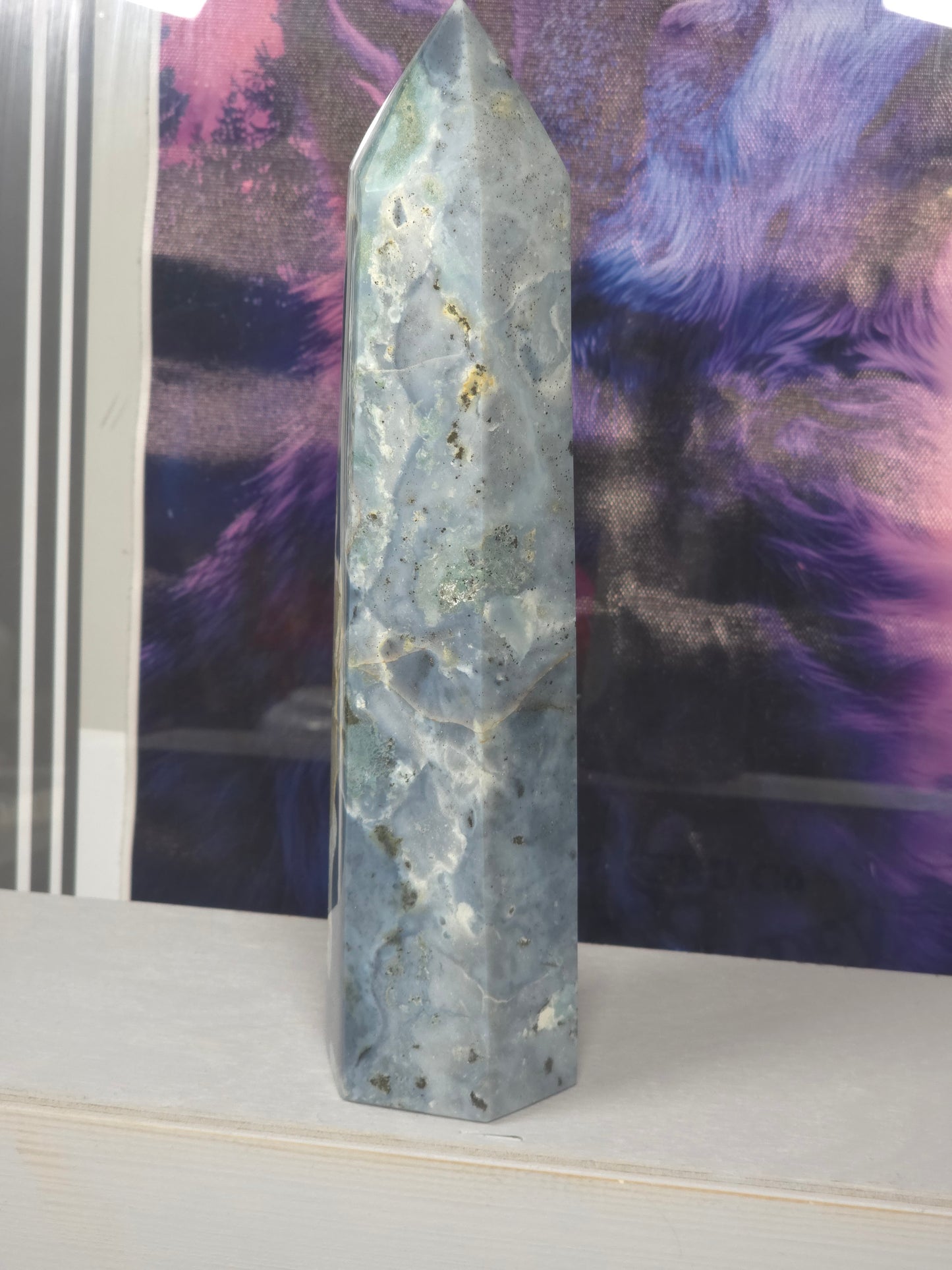 Ocean jasper 537g tower blue rare