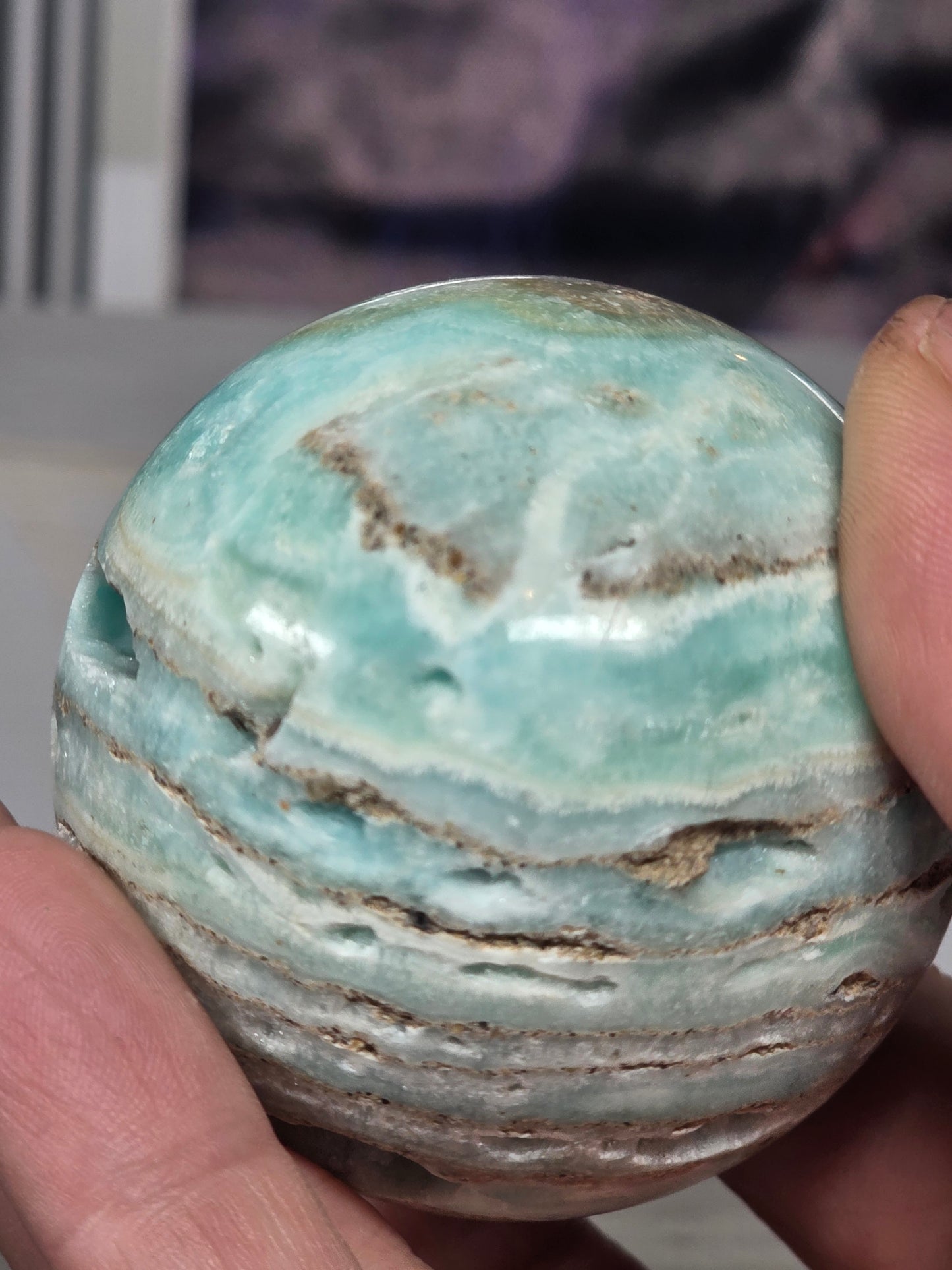 Hemimorphite sphere small