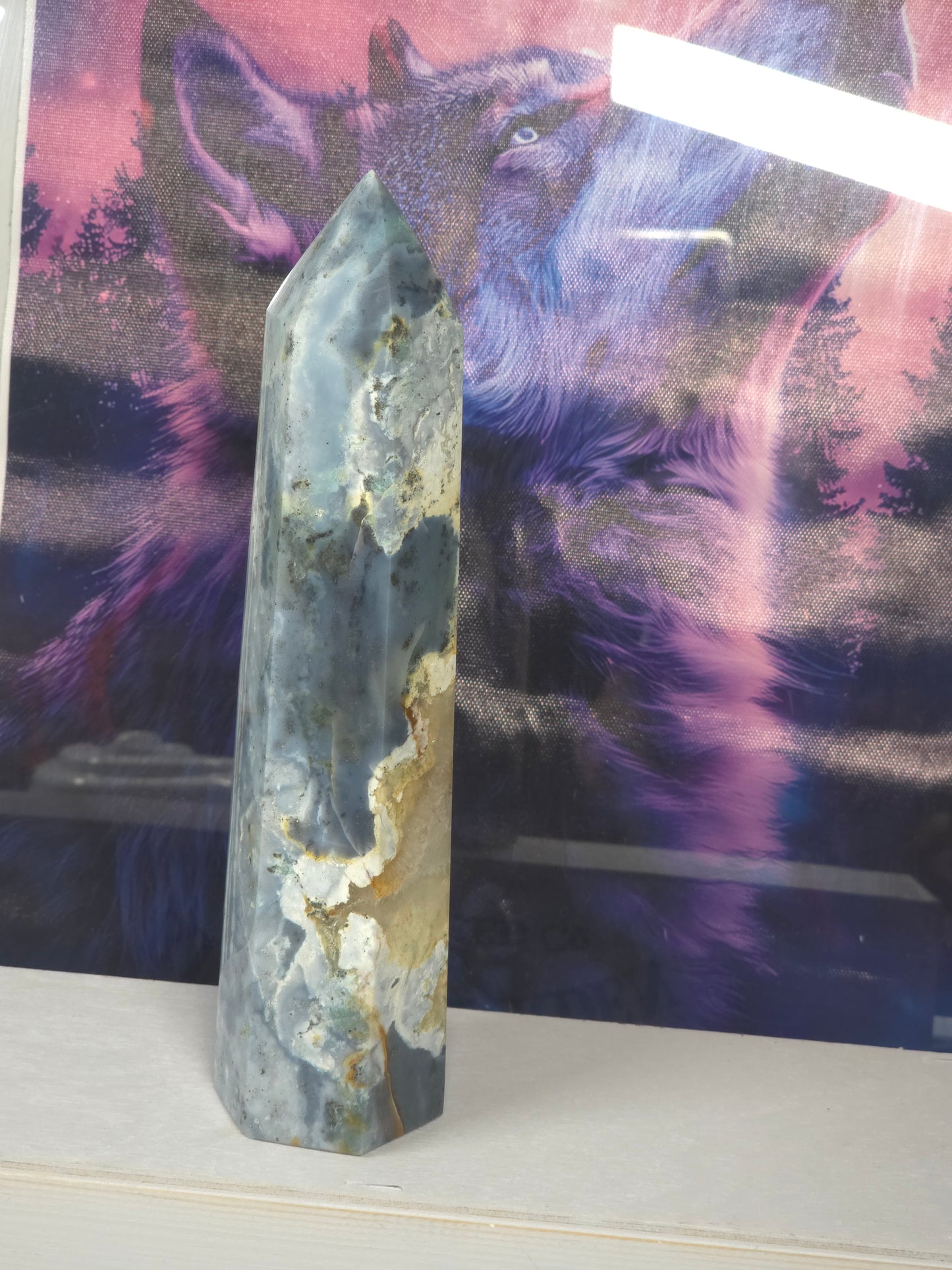 Ocean jasper 537g tower blue rare