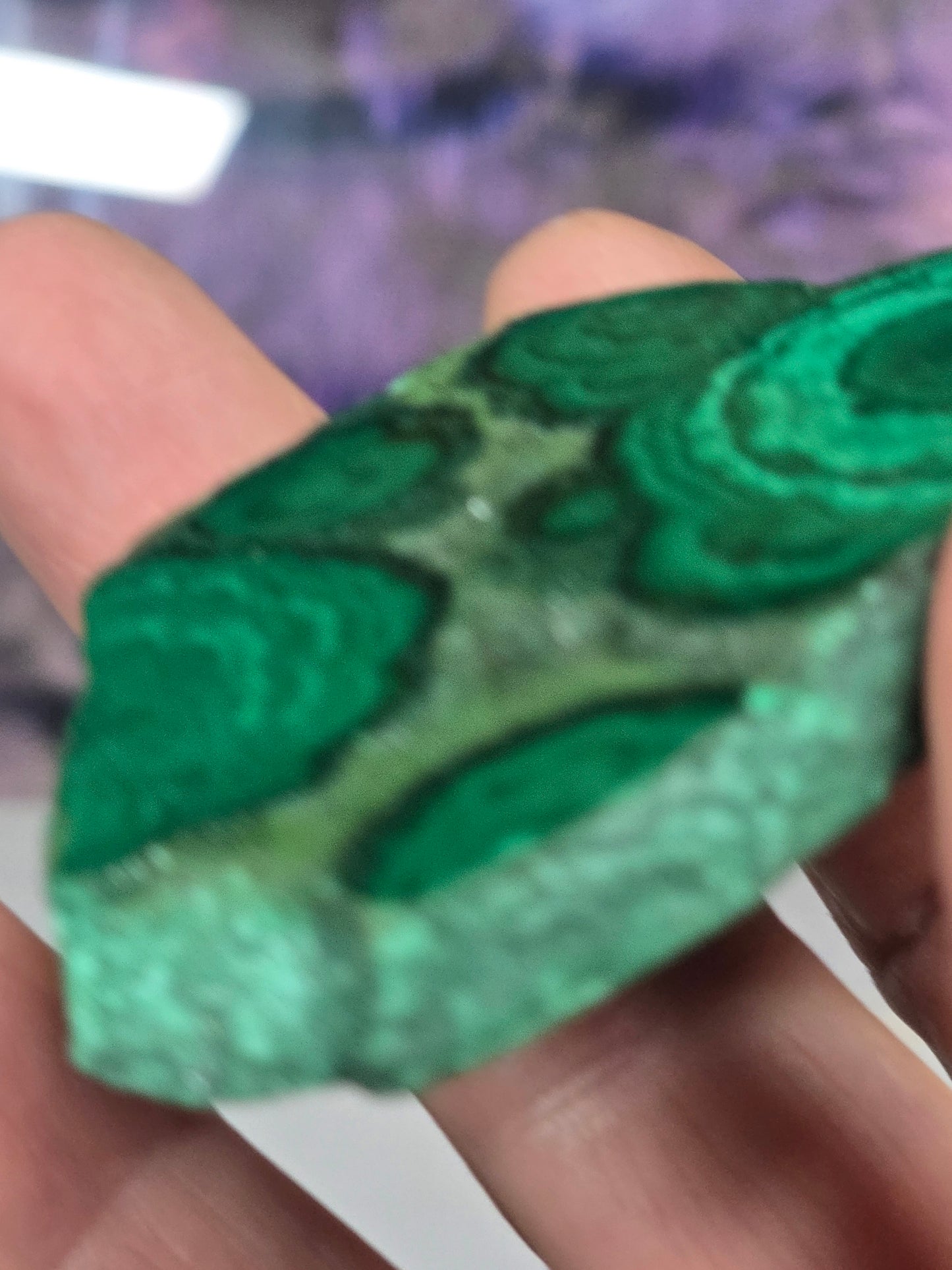 Polished malachite slab 5