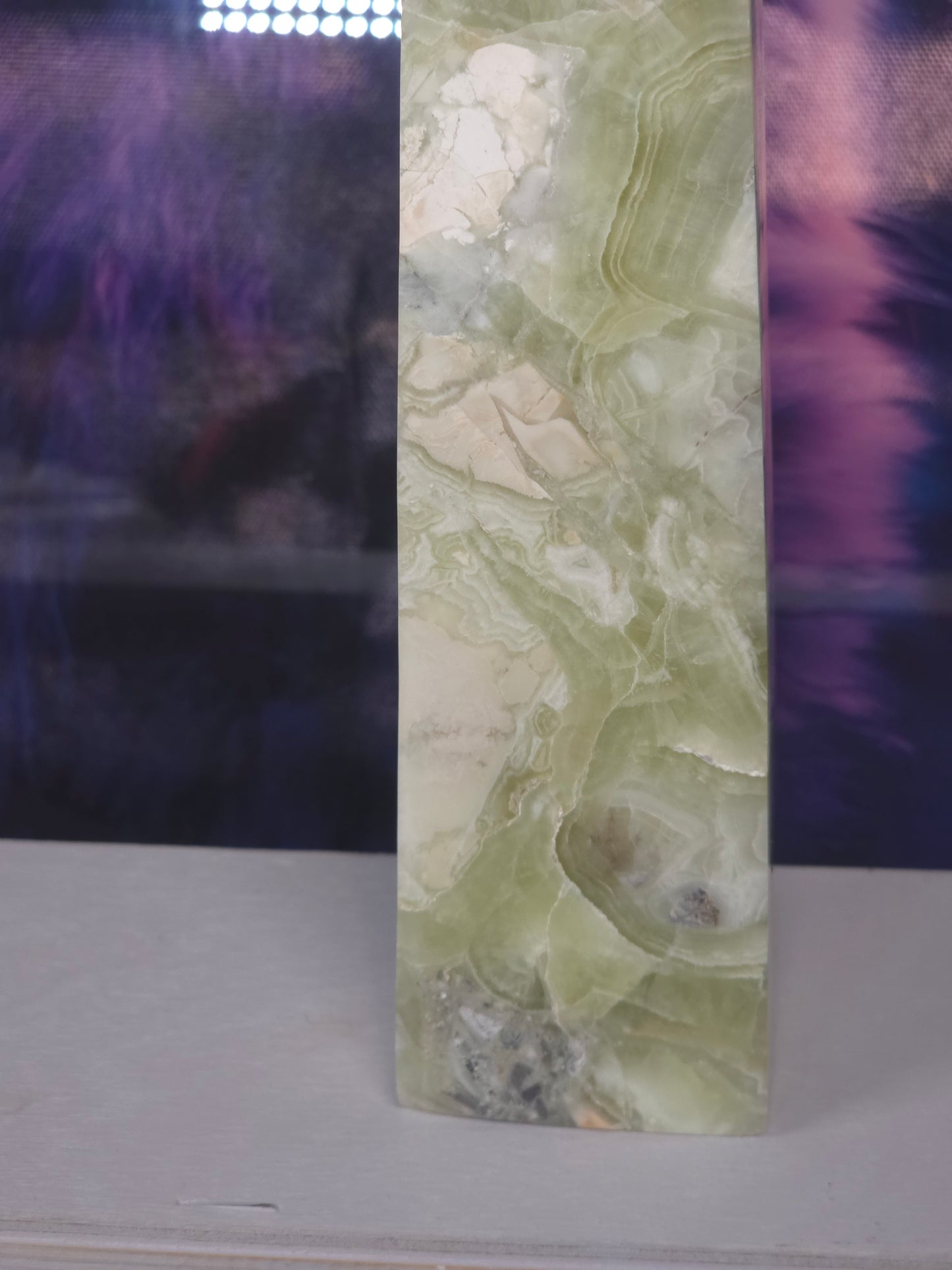 Green maligano jasper Indonesia 21cm tower no 8