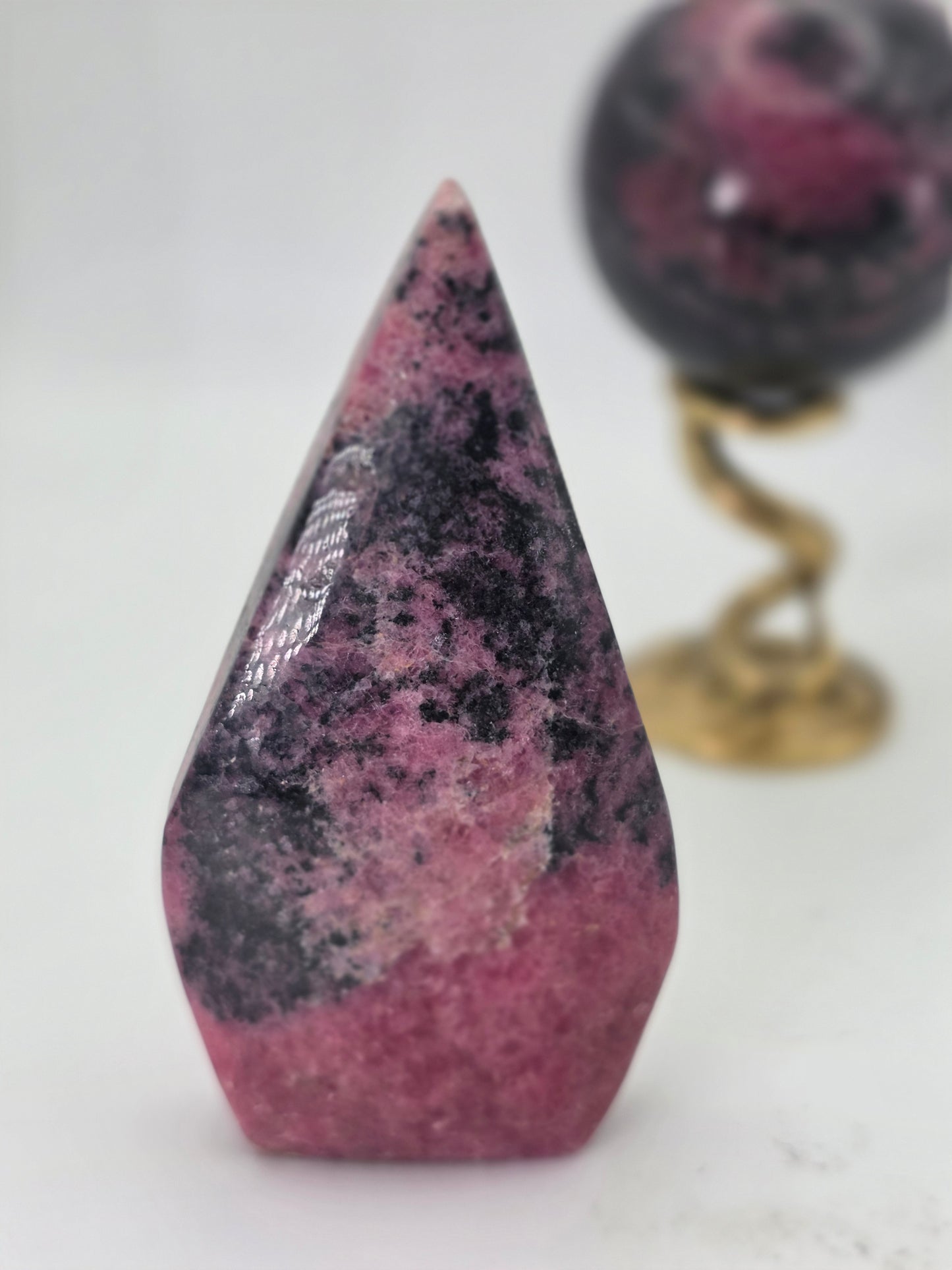 Rhodonite tear drop