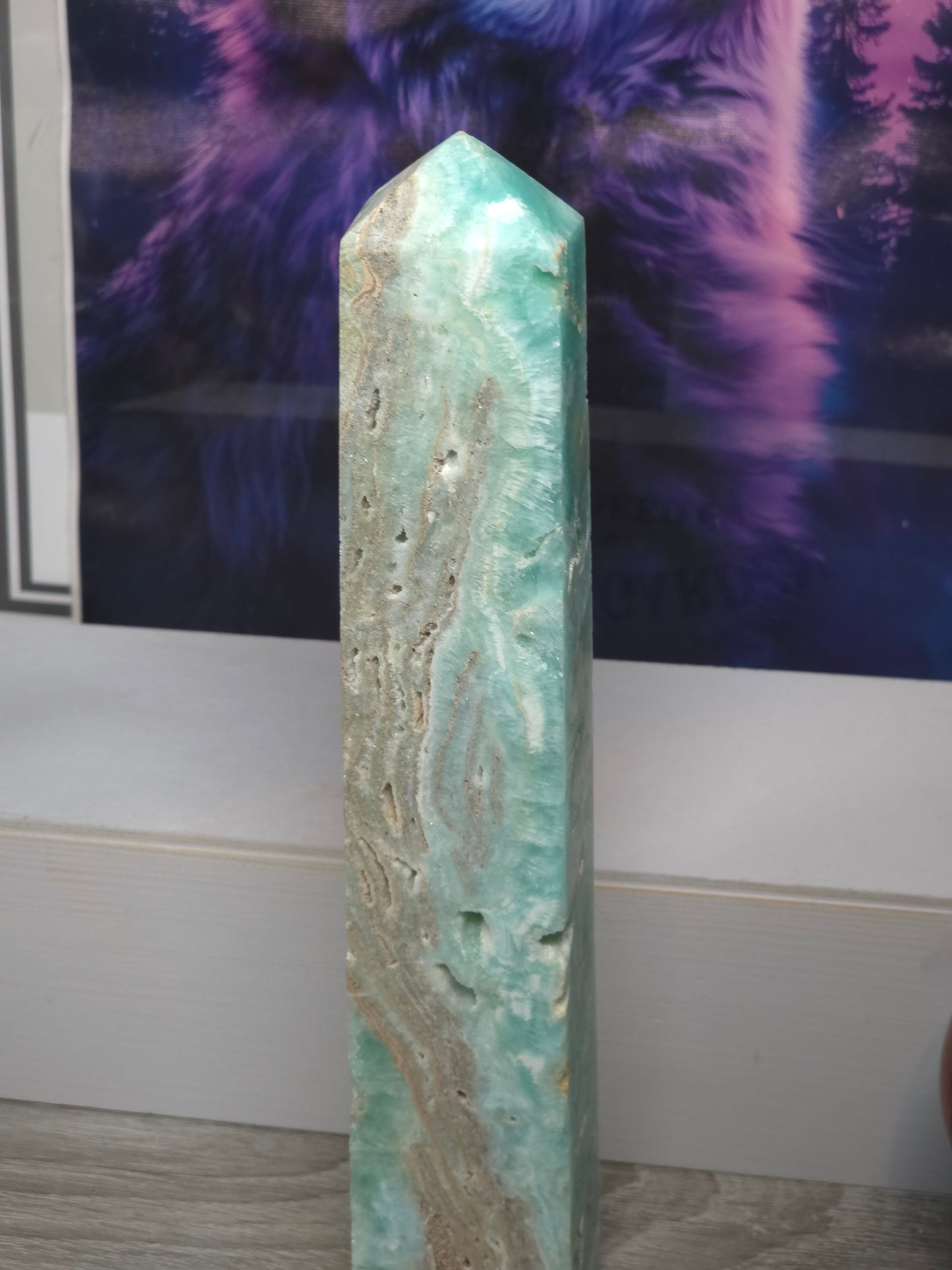 Hemimorphite tower large tall 2 789grams