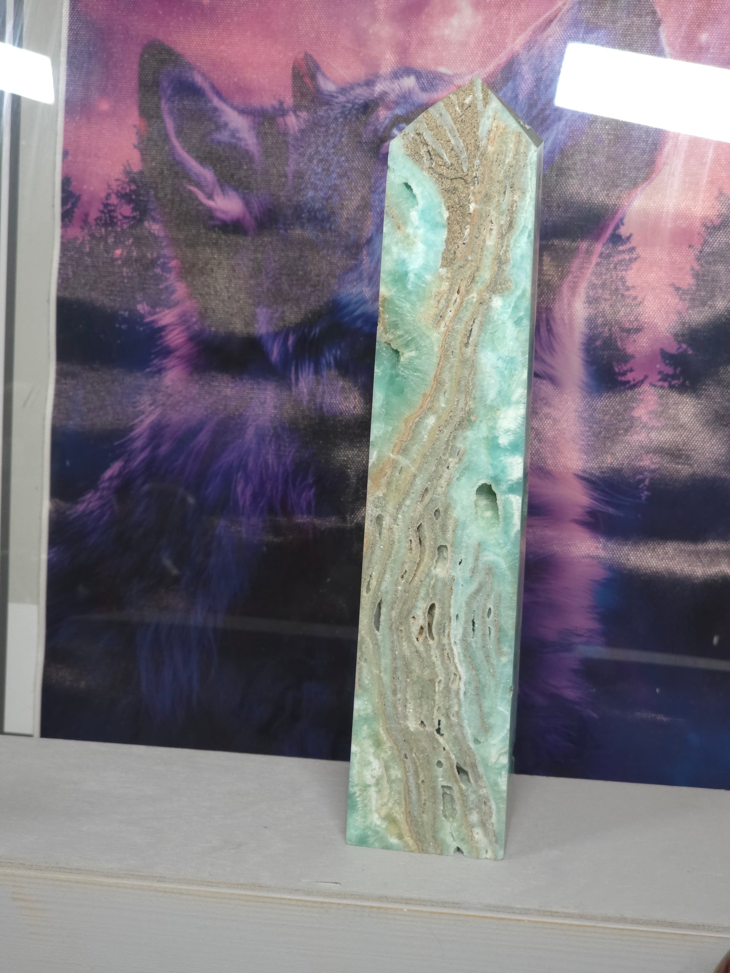 Hemimorphite tower large tall