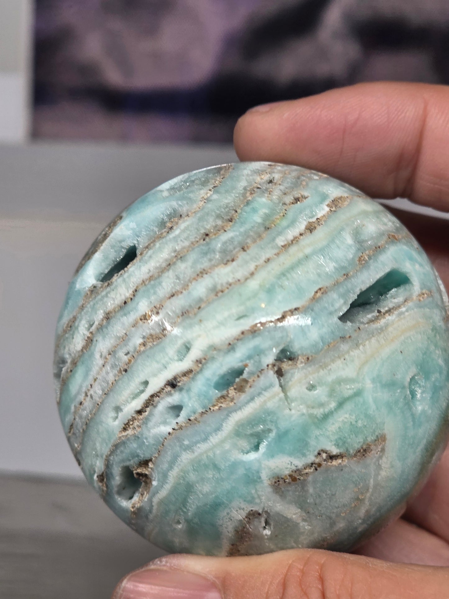 Hemimorphite sphere small