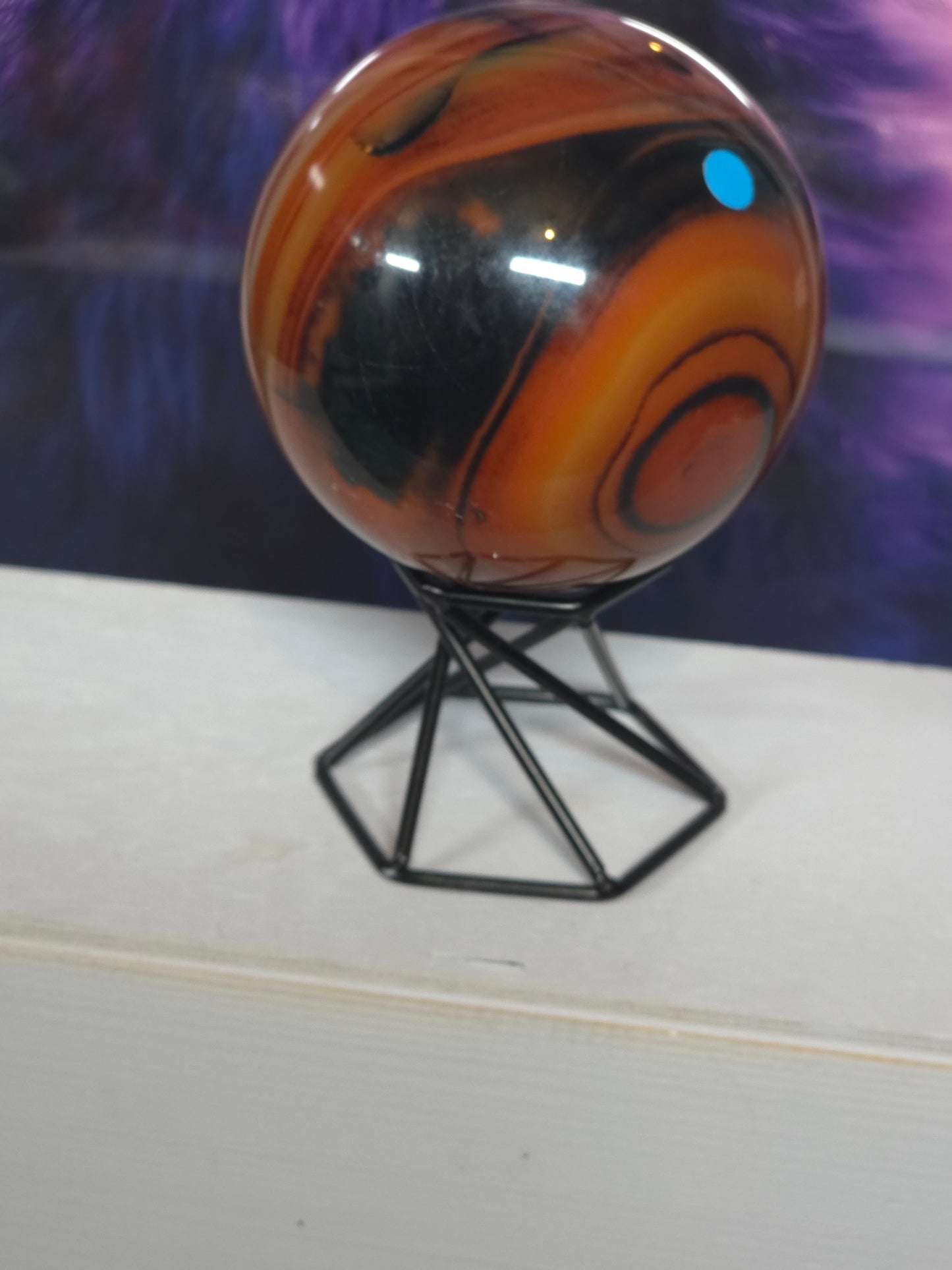 Sardonyx sphere large over 490grams