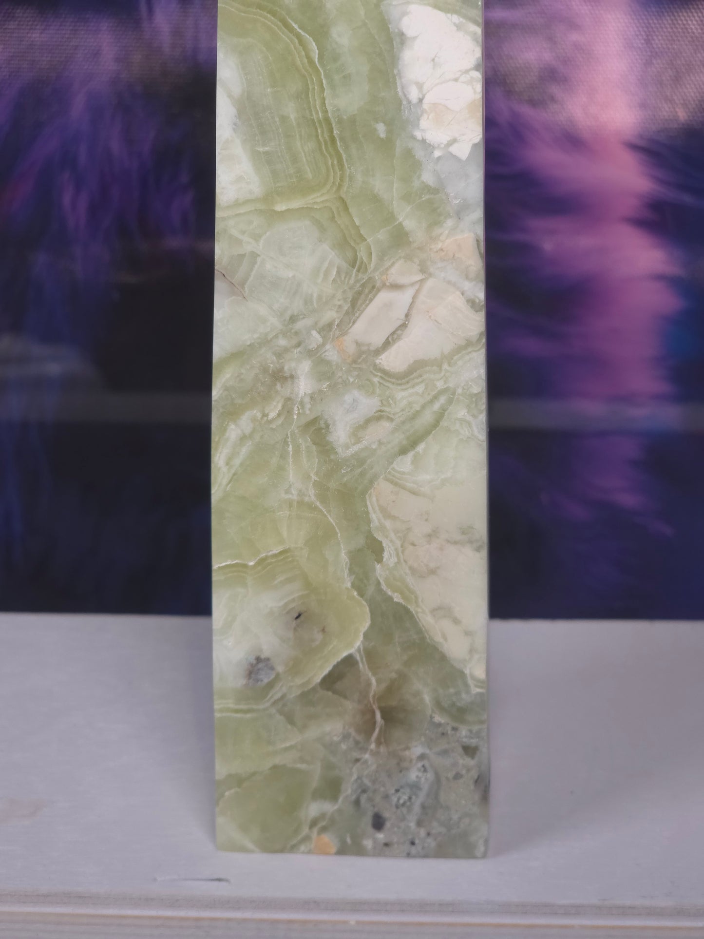 Green maligano jasper 21cm tower no 13