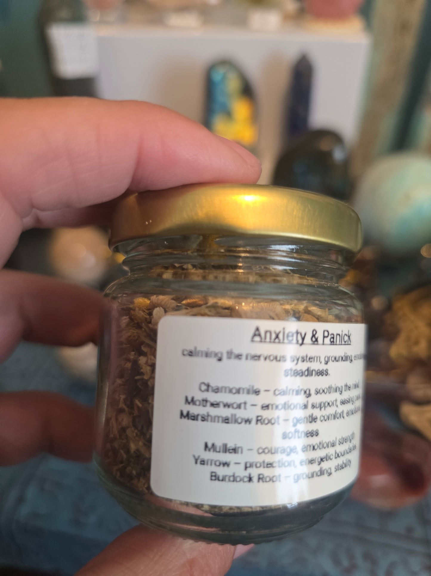 Anxiety and panick relief Herbal jar