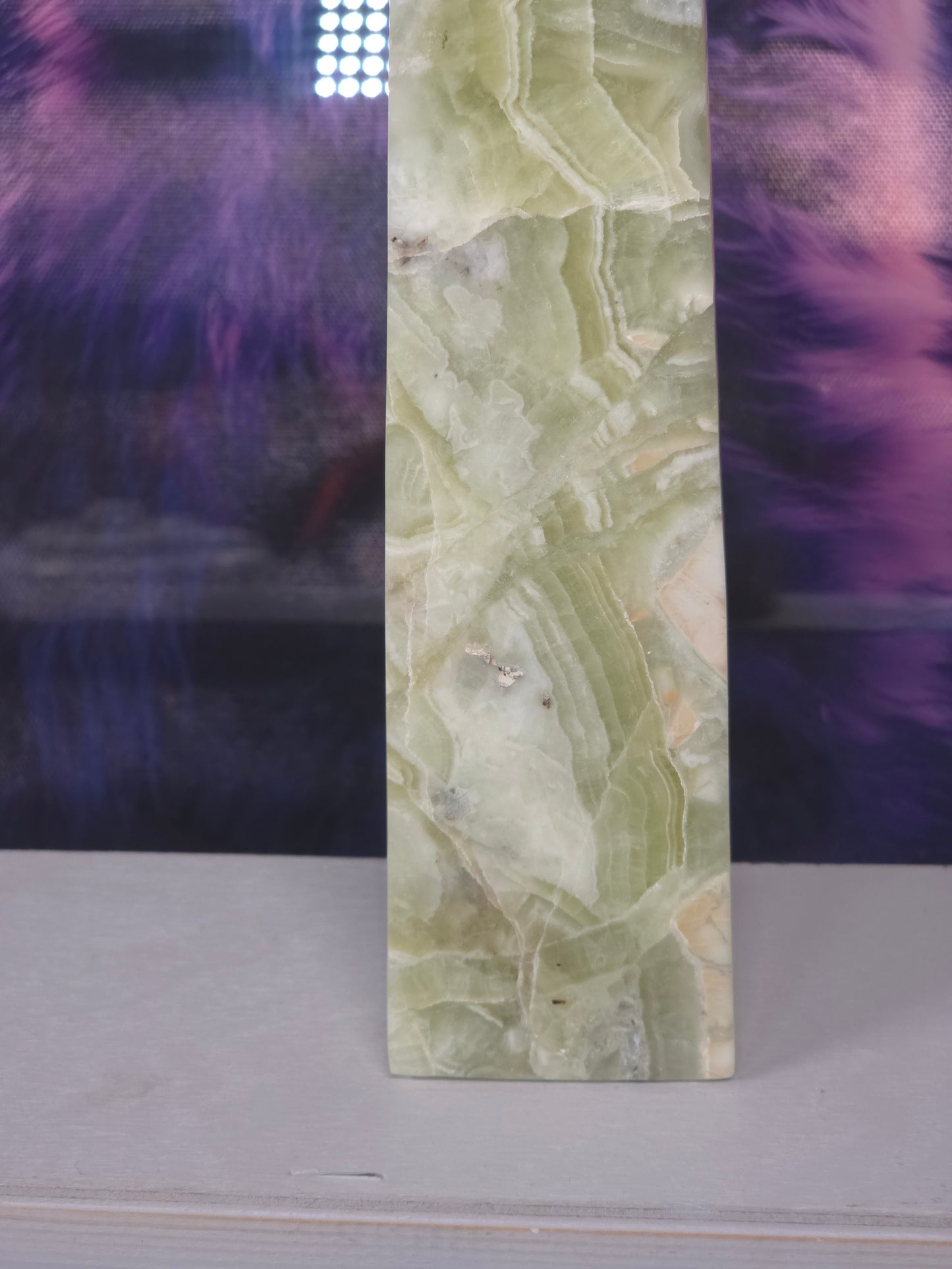 Green maligano jasper Indonesia 21cm tower no 8