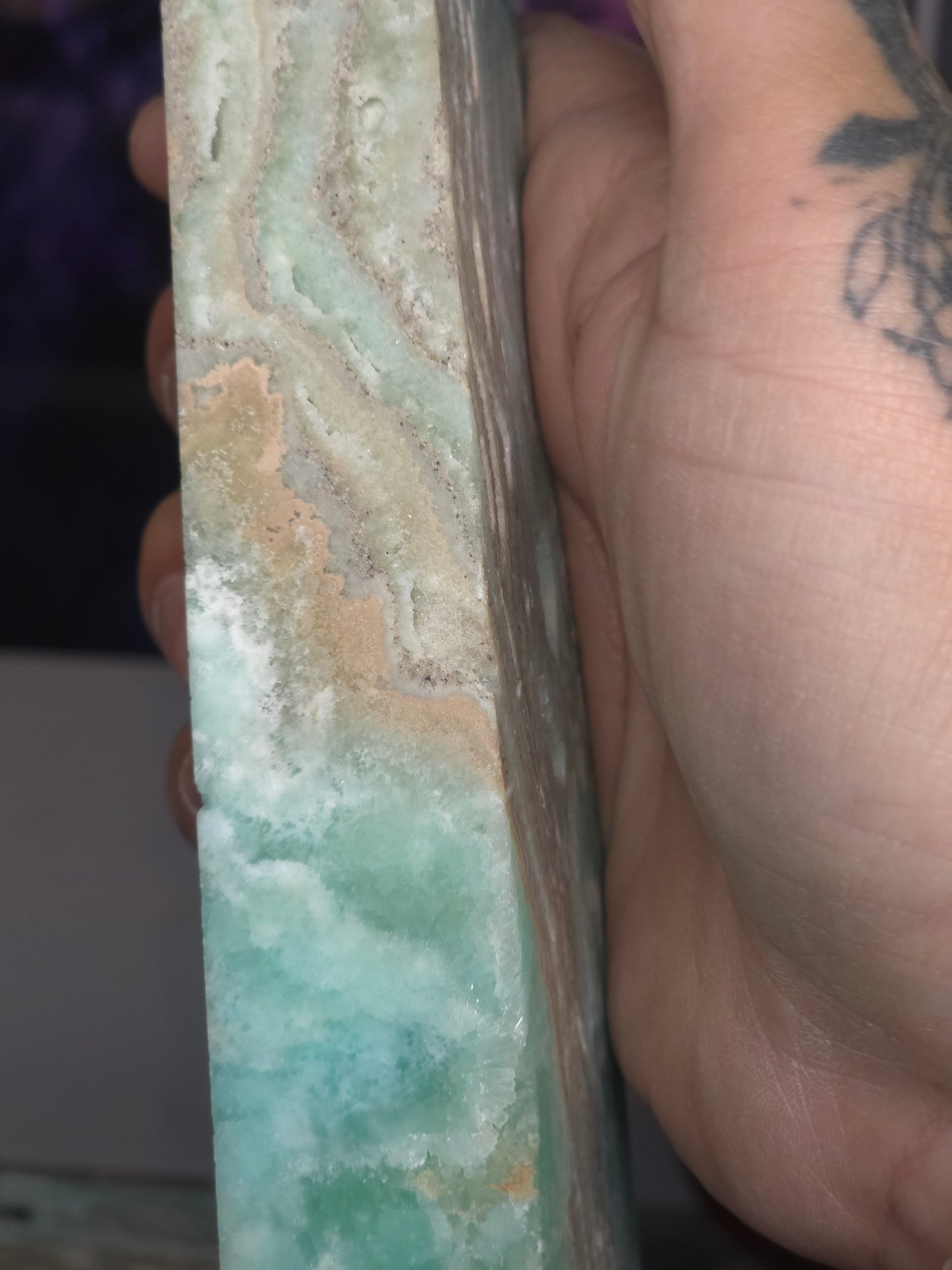 Hemimorphite tower large tall 2 789grams