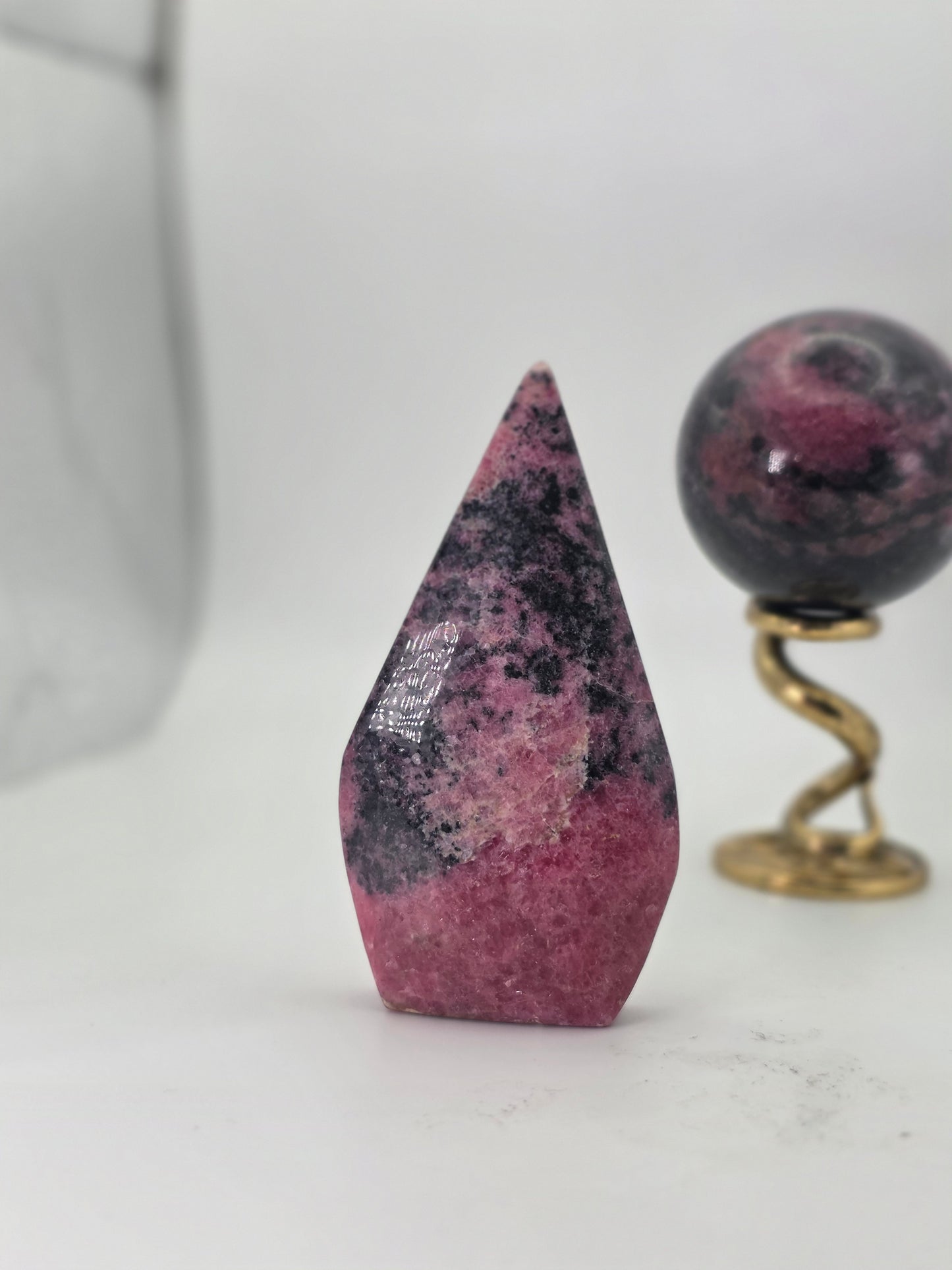 Rhodonite tear drop