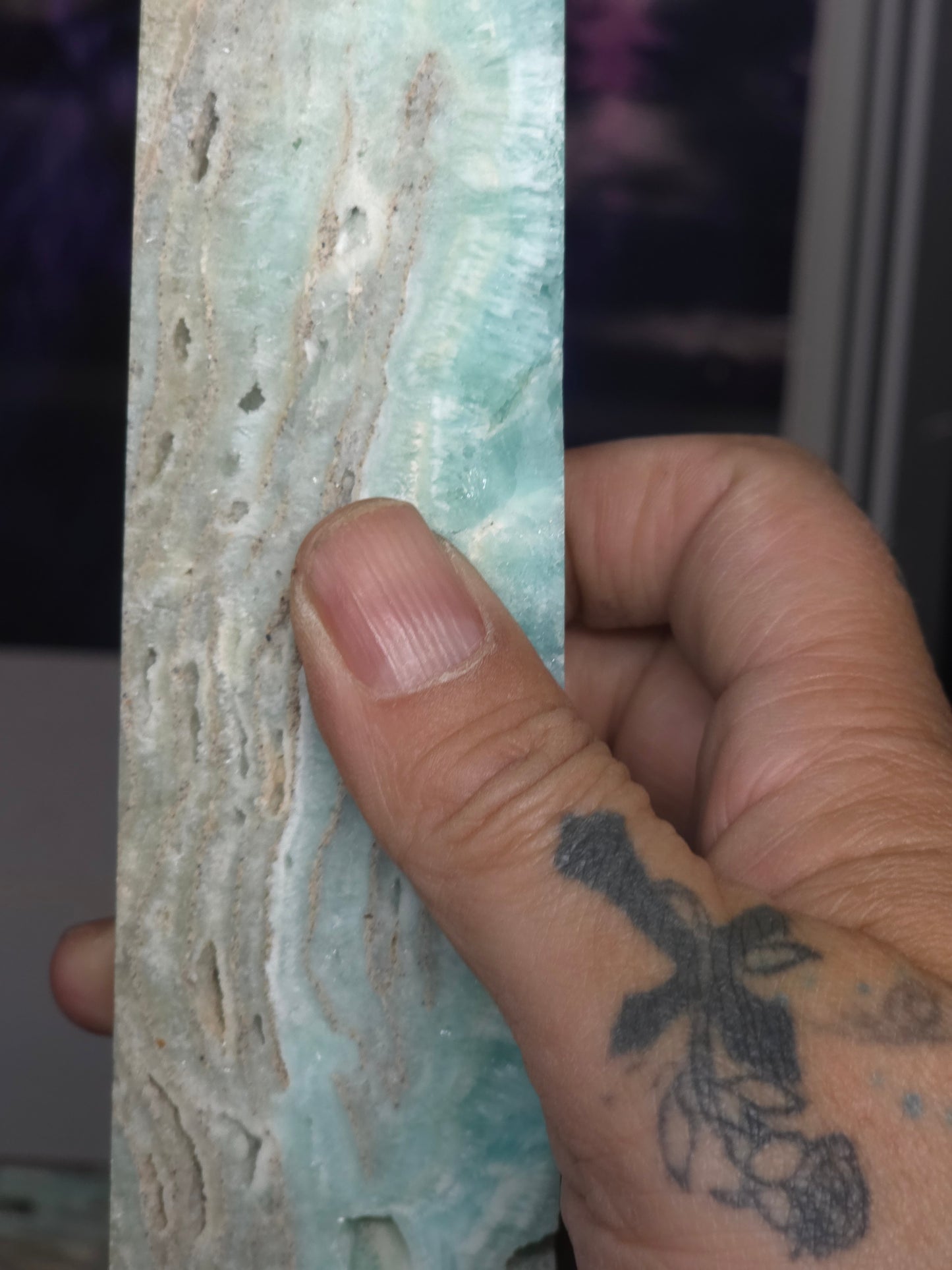 Hemimorphite tower large tall 2 789grams