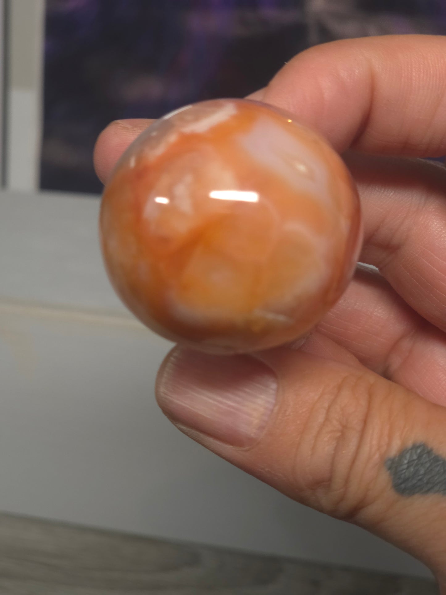 Pink carnelian mushroom Indonesia 2