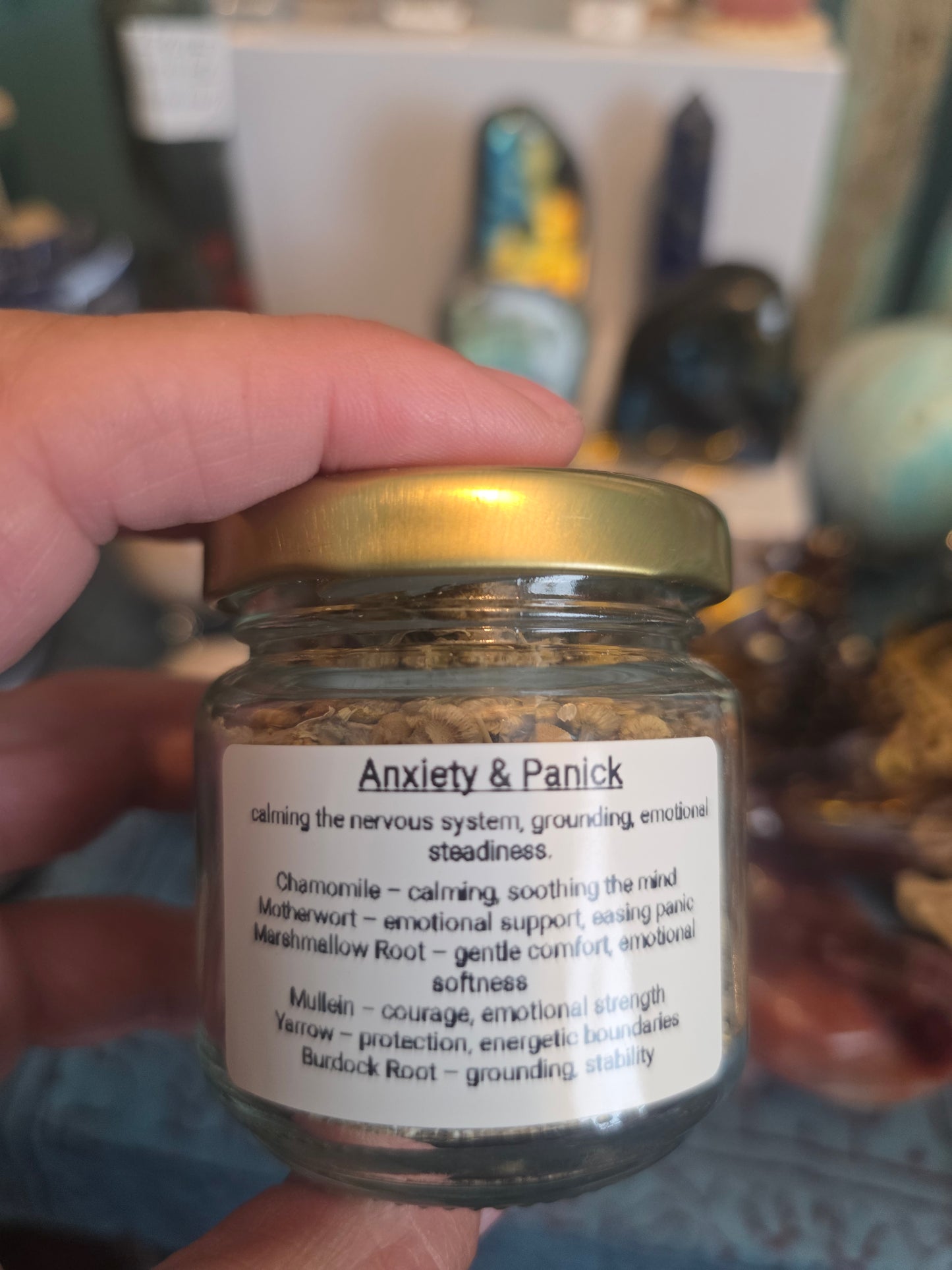 Anxiety and panick relief Herbal jar