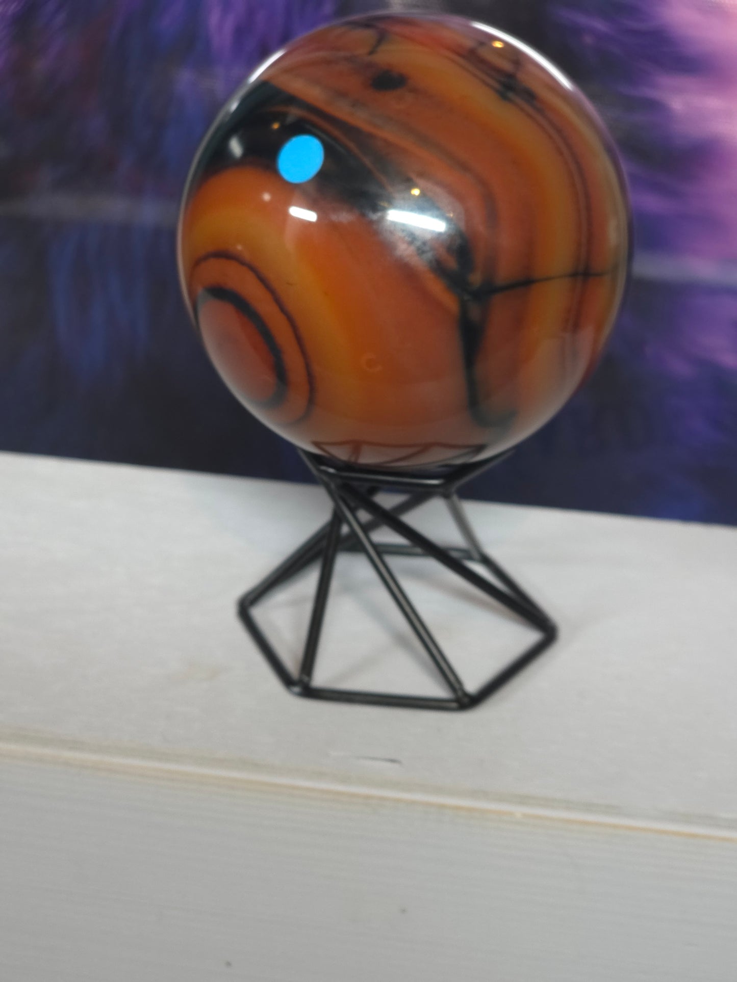 Sardonyx sphere large over 490grams