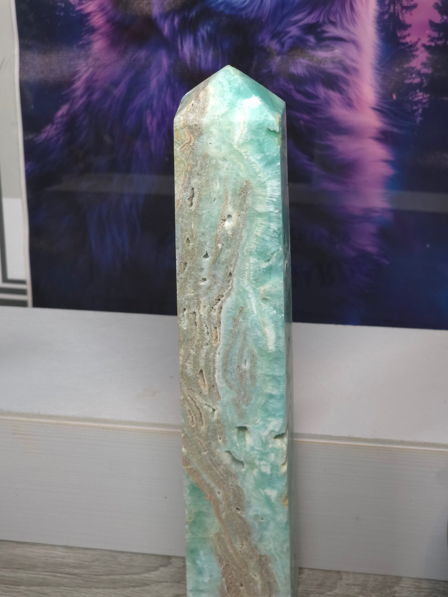 Hemimorphite tower large tall 2 789grams