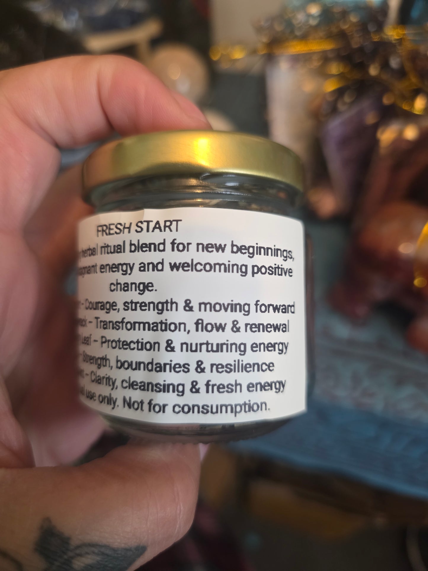 Fresh start herbal jar