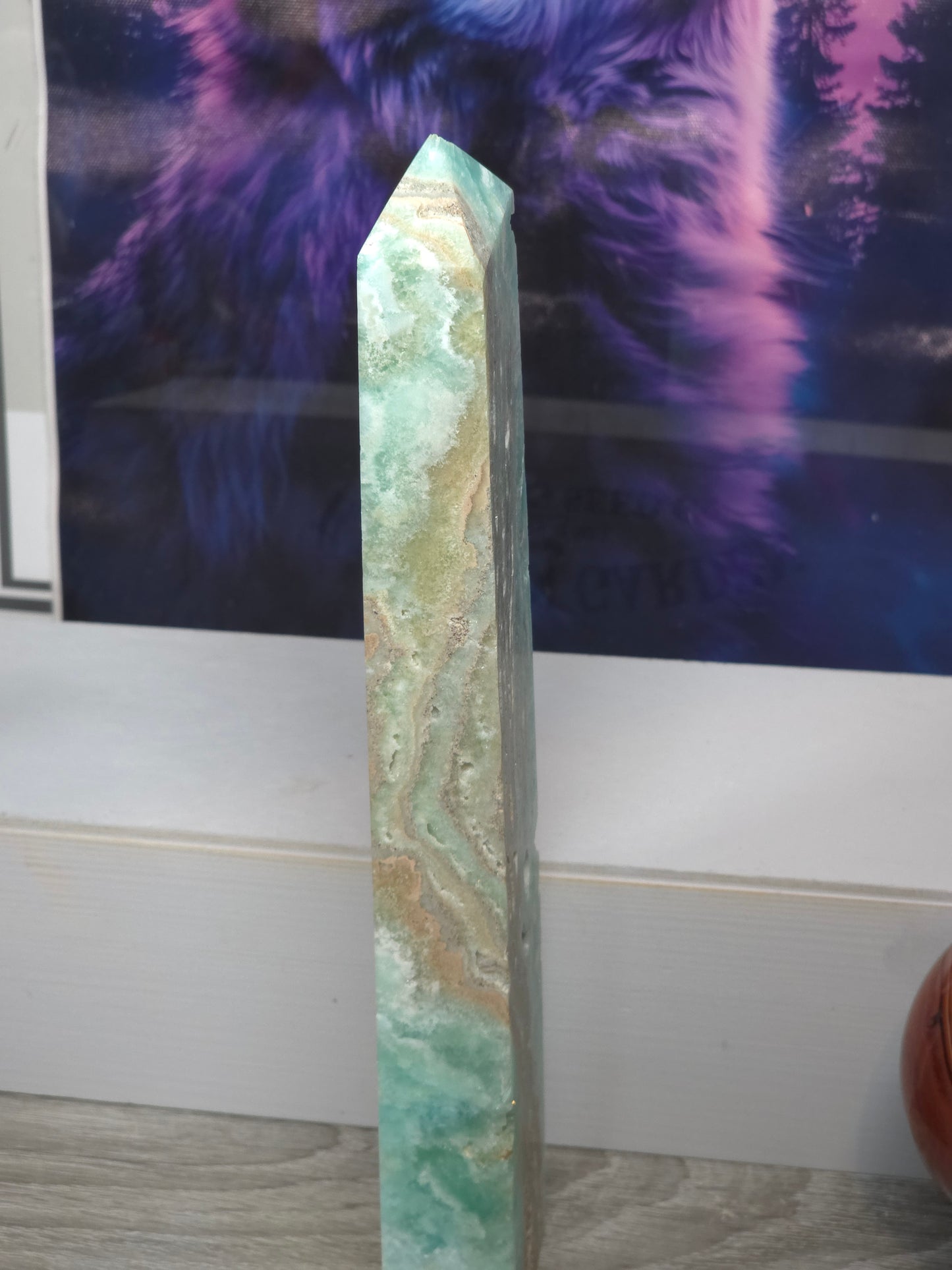 Hemimorphite tower large tall 2 789grams