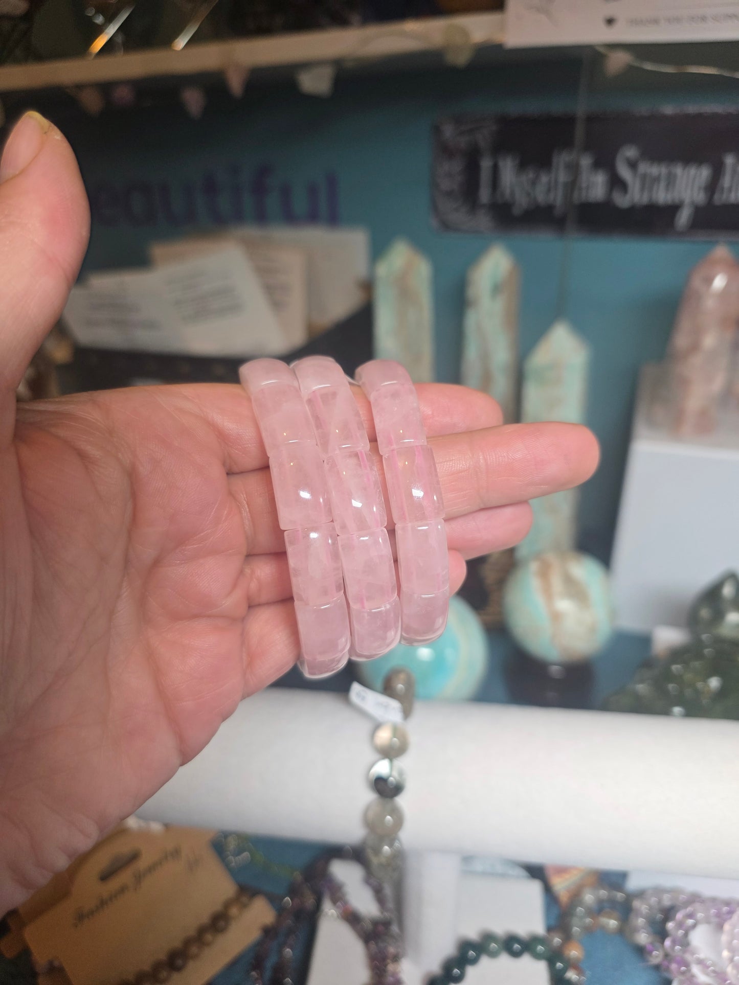 Rose quartz AA+ bangles