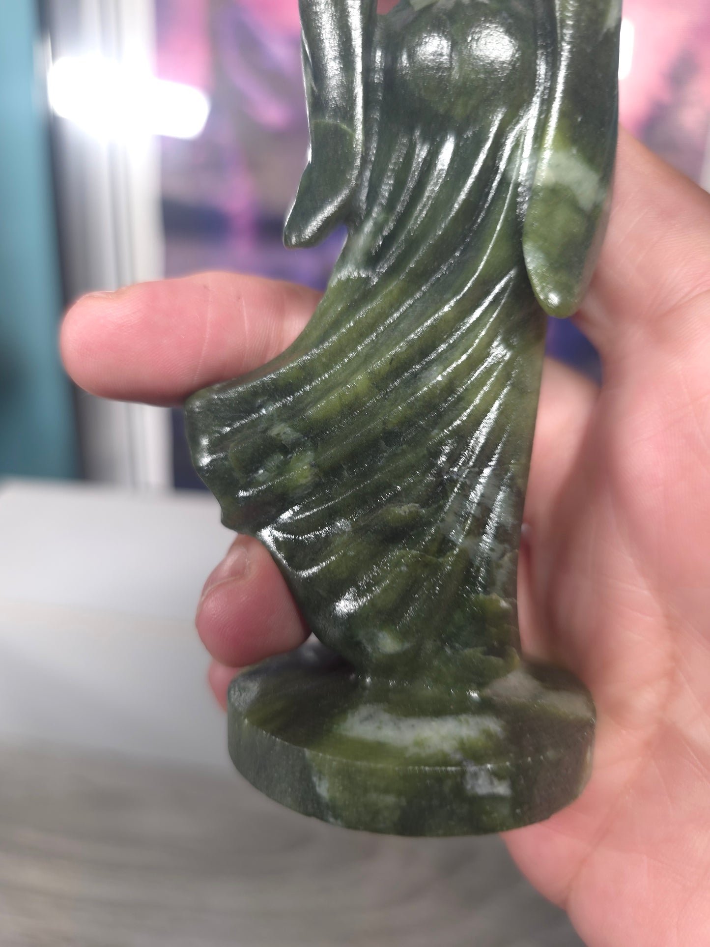 Serpentine jade ghost lady elegance