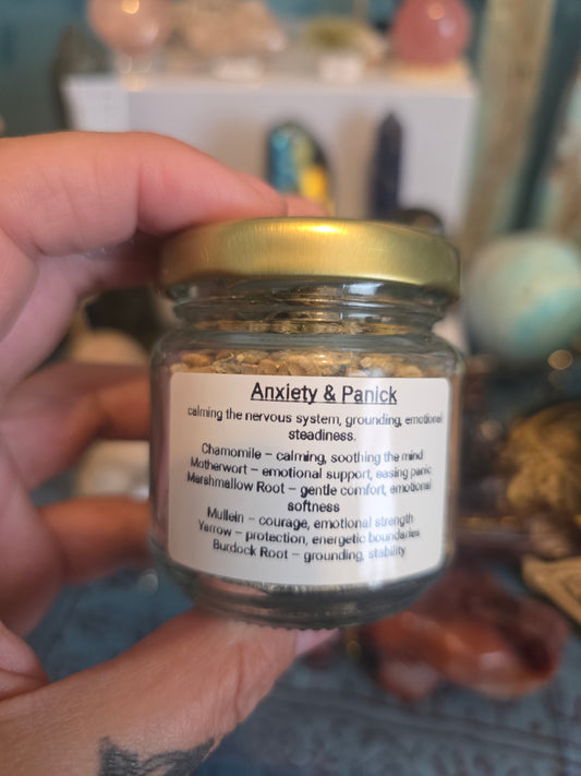 Anxiety and panick relief Herbal jar