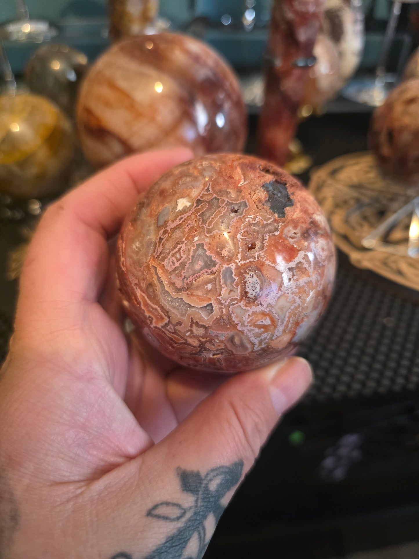 Mexican crazy lace large sphere 2