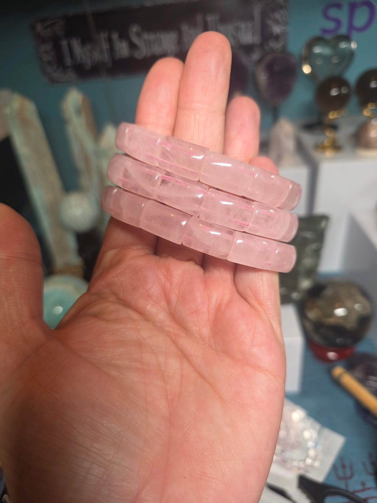 Rose quartz AA+ bangles