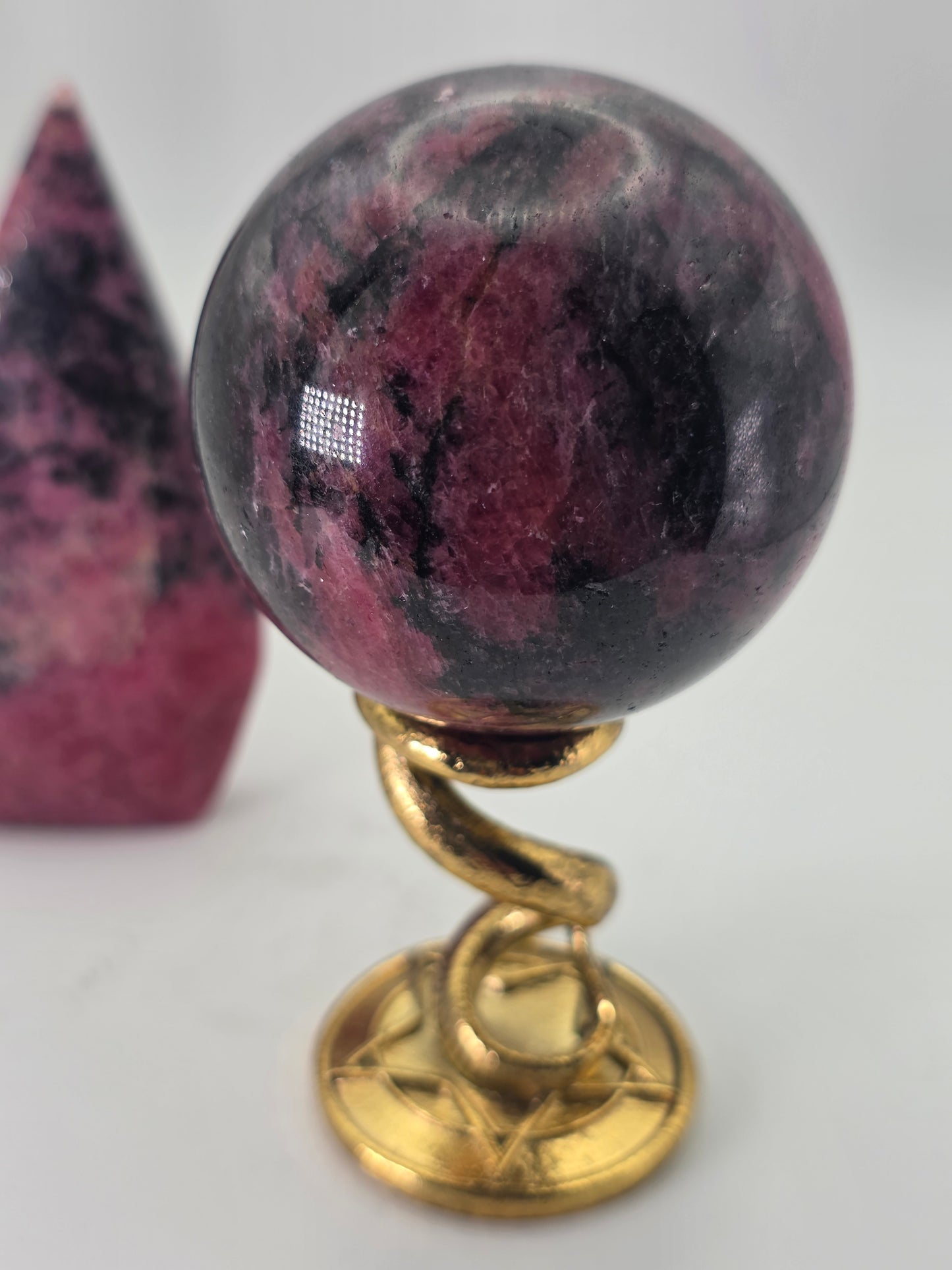 Rhodonite sphere